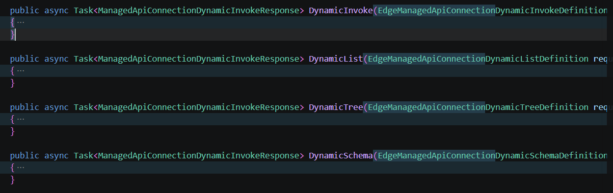 I found other function definitions right next to Dynamic Invoke